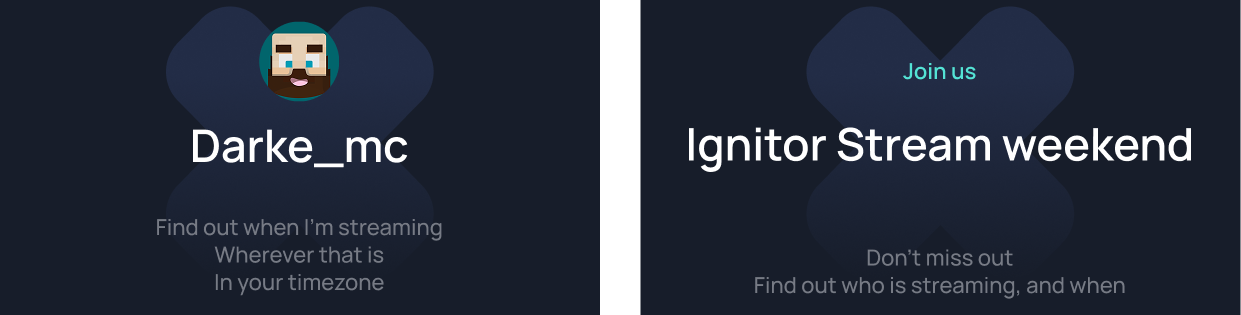 Custom OpenGraph images created when sharing each of these types of links